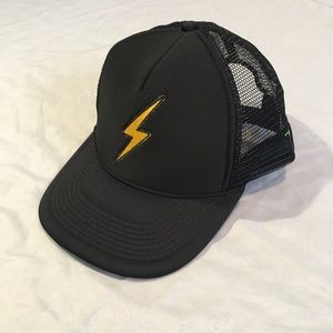 Mesh Trucker Flash Lightning Bolt Adjustable Hat